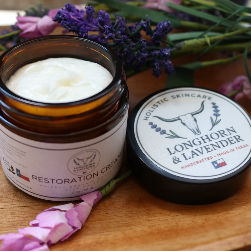 NWT Organic Whipped Grass Fed Beef Tallow Restauration Cream & Essential oils - Picture 3 of 4
